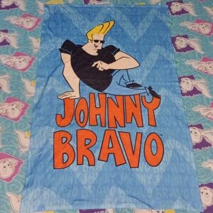 New Johnny Bravo Vintage Fleece Blanket Cartoon Network